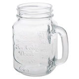 Olympia Handled Drinking Jar Printed "Ice Cold Drink" - 450ml 16oz (Box 12)