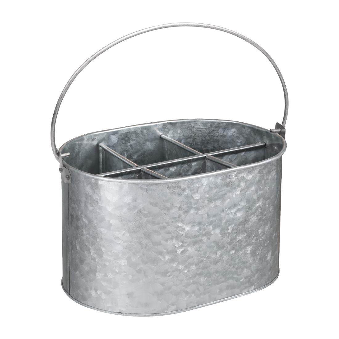 Olympia Galvanised Table Tidy 135(h)x245(w)x175(d)mm