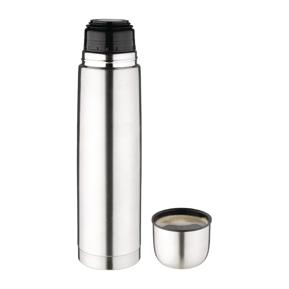 Olympia Vacuum Flask Stainless Steel 1 Litre