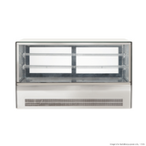 2NDs: Counter top square 2 Shelves Glass cold food display - GN-1200RT-NSW2067