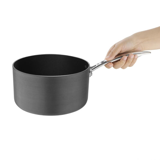 Vogue Non Stick Sauce Pan Anodised Aluminium - 200mm 7 3/4"