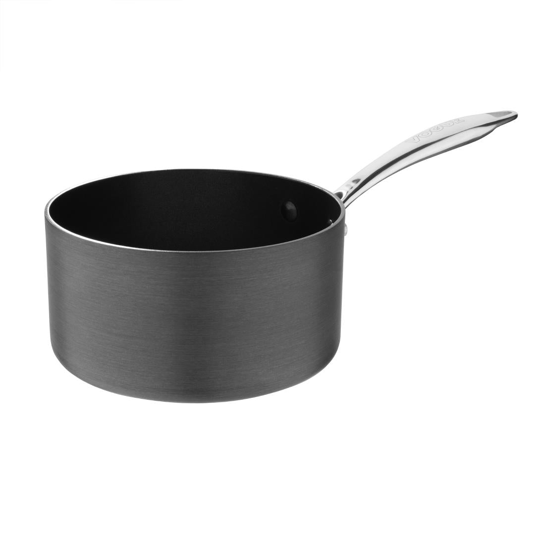 Vogue Anodised Aluminium Non Stick Sauce Pan - 180mm 7"