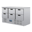 Polar G-Series Refrigerated Prep Counter Six Drawer
