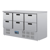 Polar G-Series Refrigerated Prep Counter Six Drawer