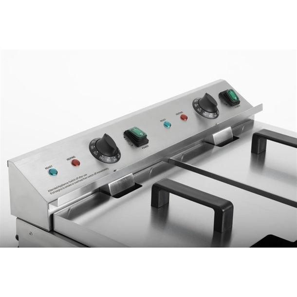 Apuro Double Induction Fryer - 2x3kW