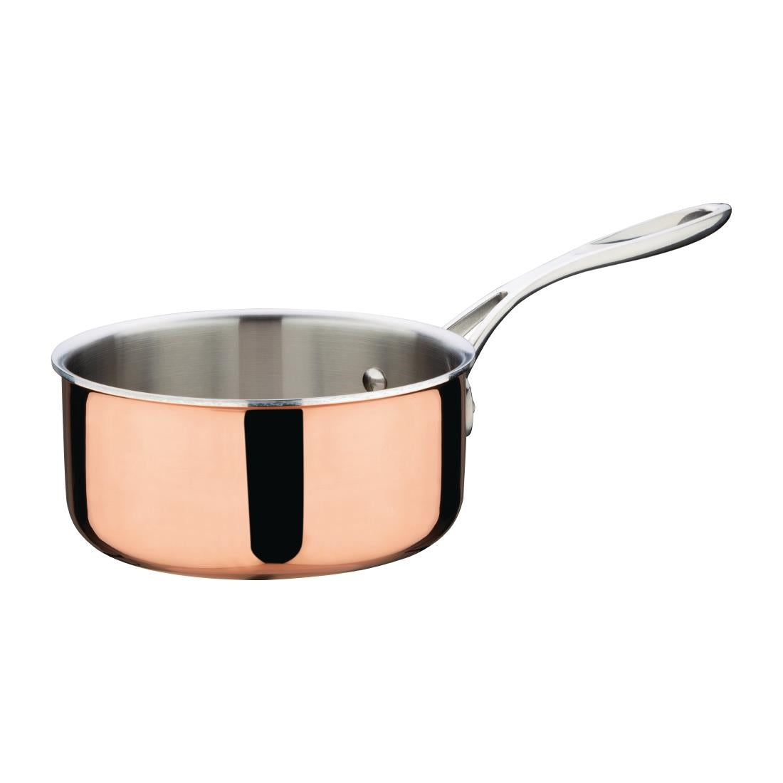 Vogue Induction Tri-Wall Copper Saucepan - 160mm 6"