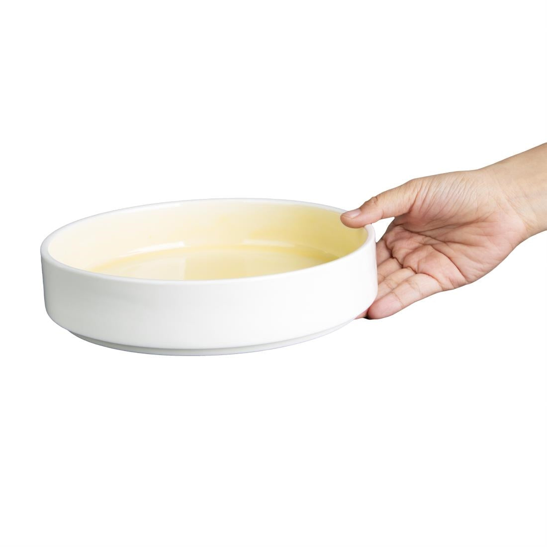 Olympia Fondant Bowl Lemon - 215mm 8 1/2" (Box 4)