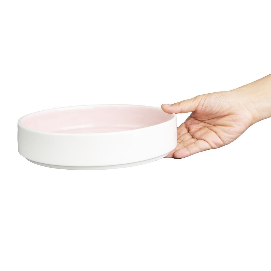 Olympia Fondant Bowl Pink - 215mm 8 1/2" (Box 4)