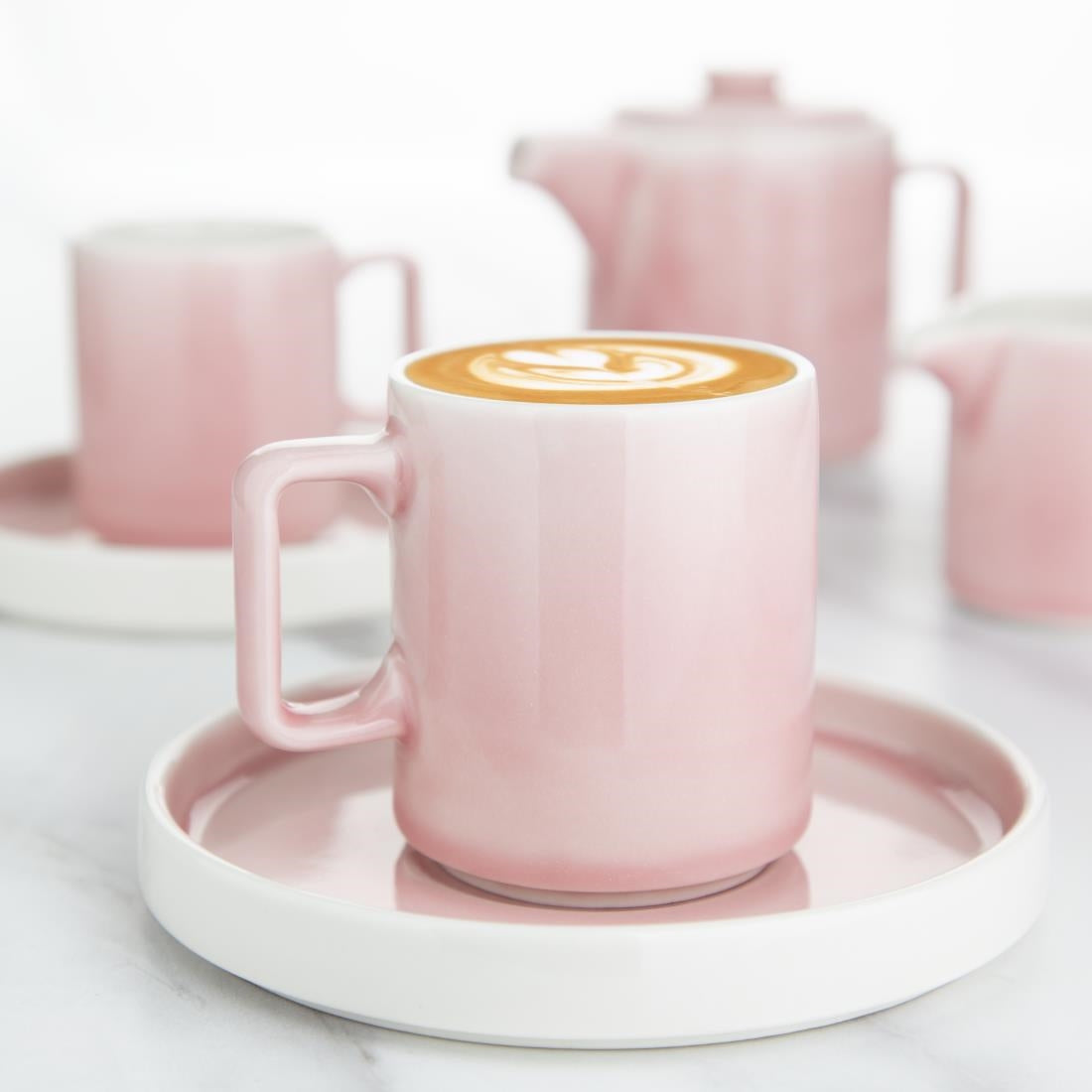 Olympia Fondant Saucer Pink - 152mm 6" for CU462 (Box 6)