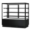 BONVUE Noir Prime 1500mm 3 Shelves Square Cake Display Cabinet - CVS150-3B