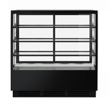 BONVUE Noir Prime 1500mm 3 Shelves Square Cake Display Cabinet - CVS150-3B
