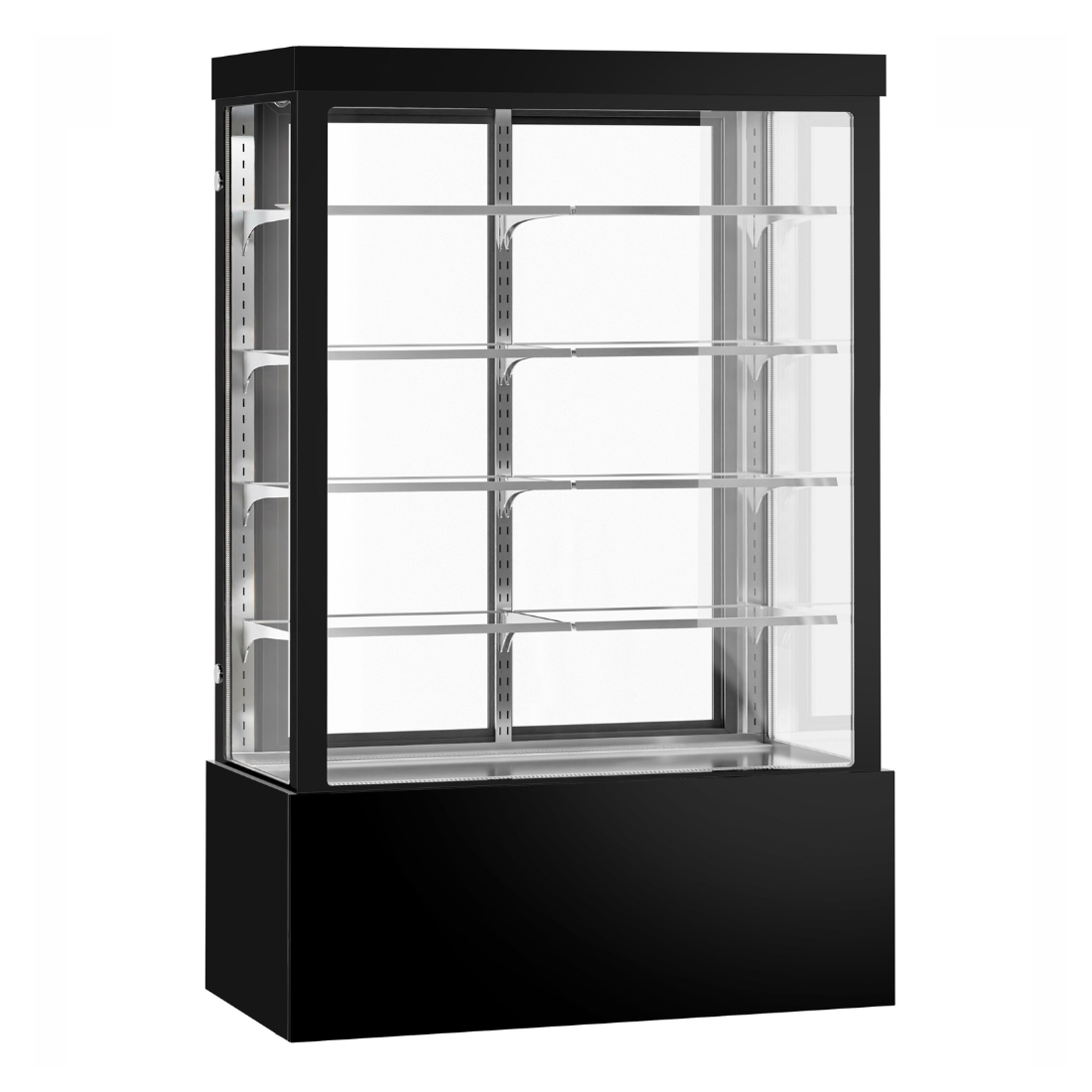 BONVUE Noir Grand 1500mm 4 Shelves Square Cake Display Cabinet - CVS150-4B