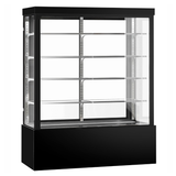 BONVUE Noir Grand 1800mm 4 Shelves Square Cake Display Cabinet - CVS180-4B
