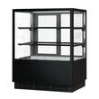 BONVUE Noir Tot 900mm 2 Shelves Square Cake Display Cabinet - CVS90-2B