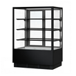 BONVUE Noir Prime 900mm 3 Shelves Square Cake Display Cabinet - CVS90-3B