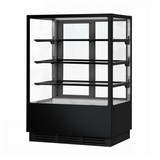 BONVUE Noir Prime 900mm 3 Shelves Square Cake Display Cabinet - CVS90-3B