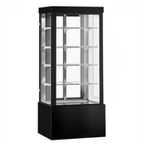 BONVUE Noir Grand 900mm 4 Shelves Square Cake Display Cabinet - CVS90-4B
