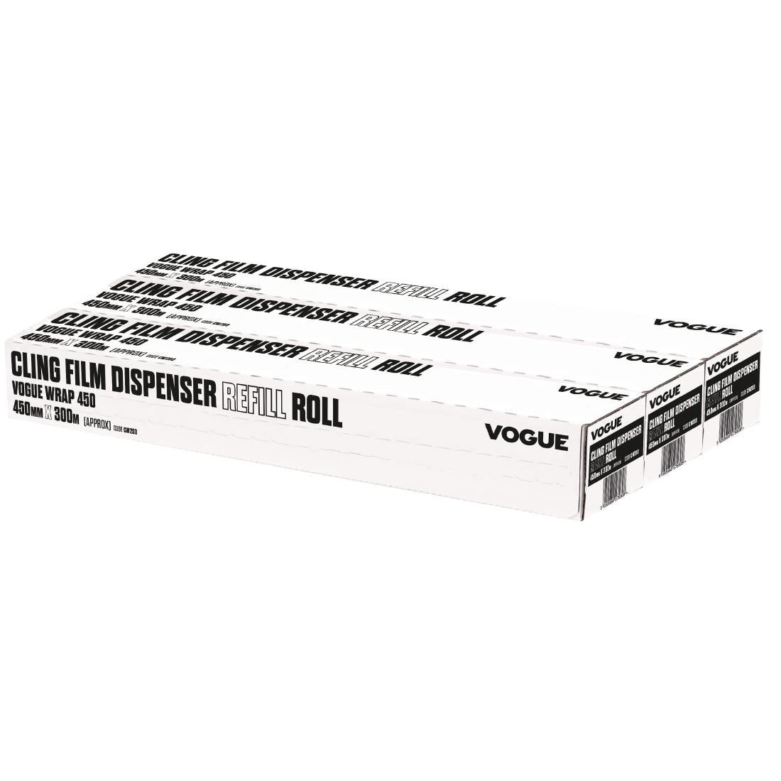 Vogue Refill Clingfilm for Wrap450 Dispenser (Pack 3)