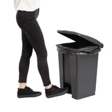 EDLP - Jantex Kitchen Pedal Bin Black - 45Ltr