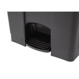 EDLP - Jantex Kitchen Pedal Bin Black - 87Ltr