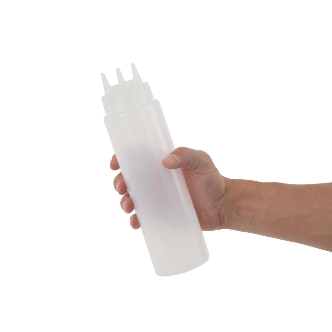 Vogue Squeeze Bottle Clear 3 Nozzle - 681ml 23fl oz