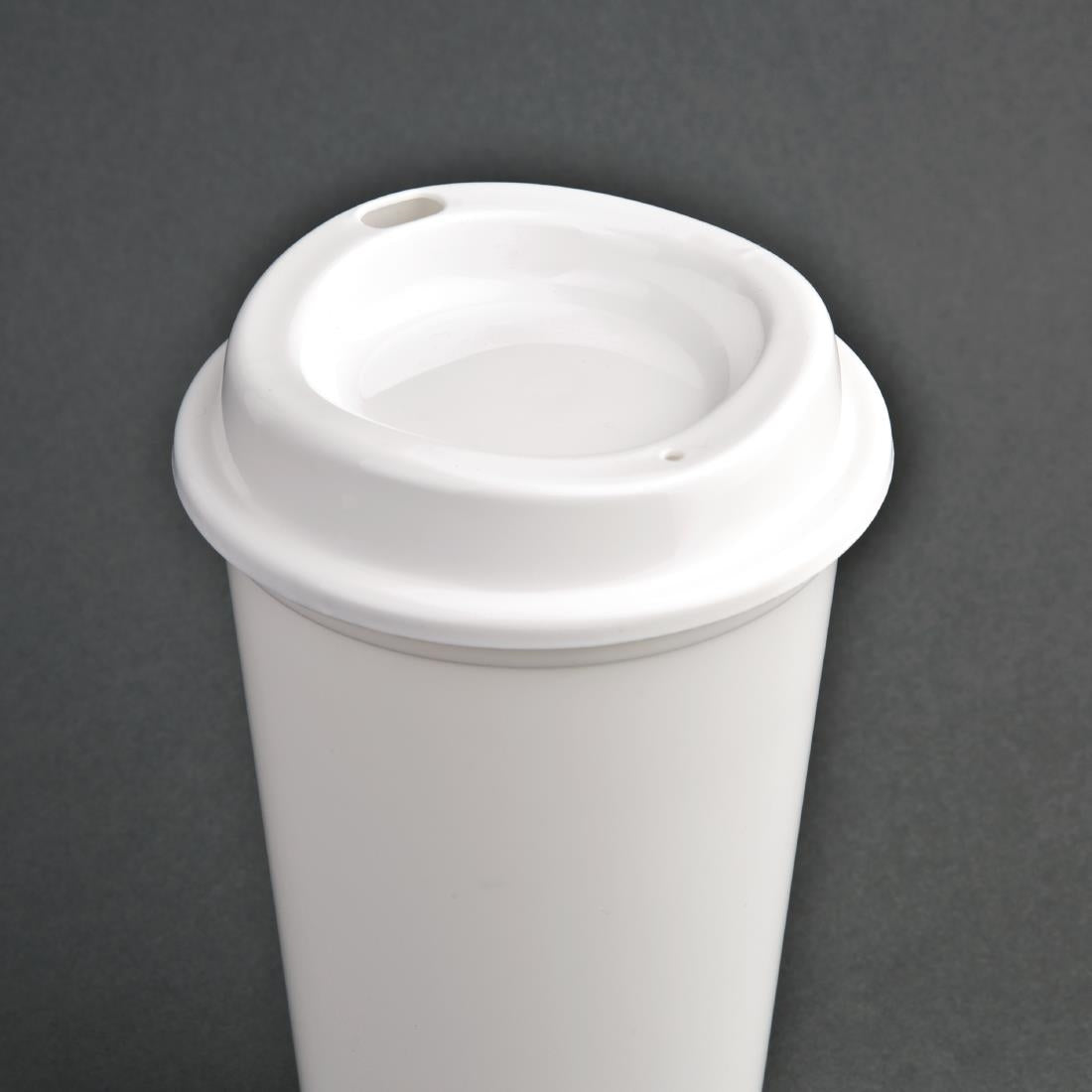Olympia PP Coffee Cup & Lids - 94x160mm 3 7/10x 6 1/3" (Box 25)