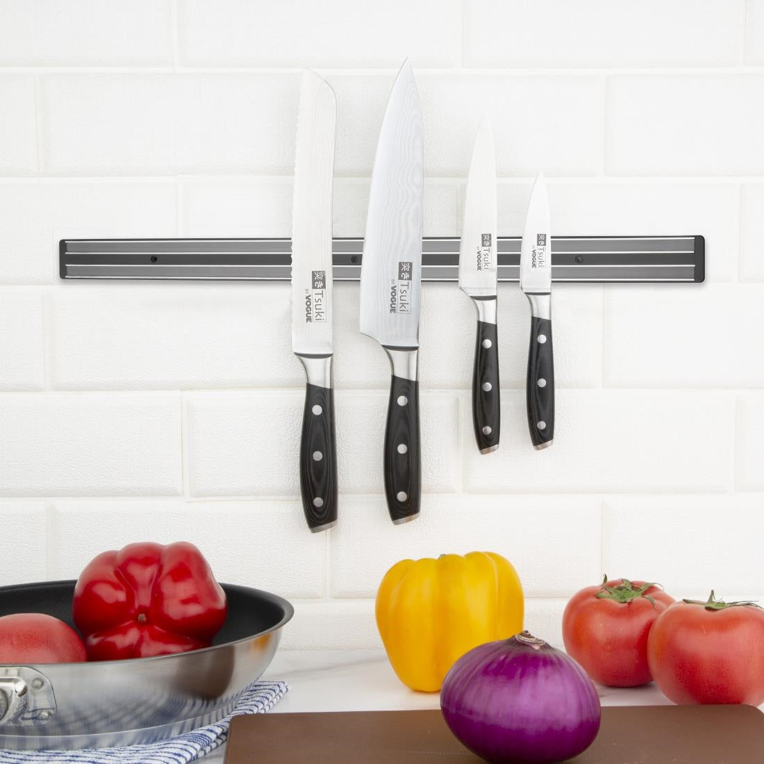 Vogue Magnetic Knife Rack Large - 610mm 24"