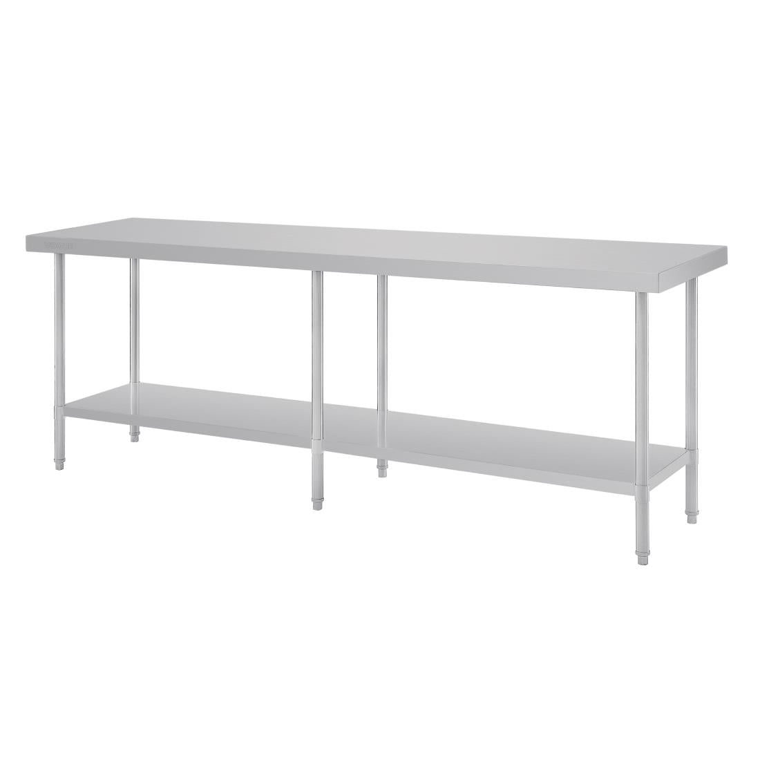 Vogue Premium 304  Stainless Steel Table - 2400x600x900mm