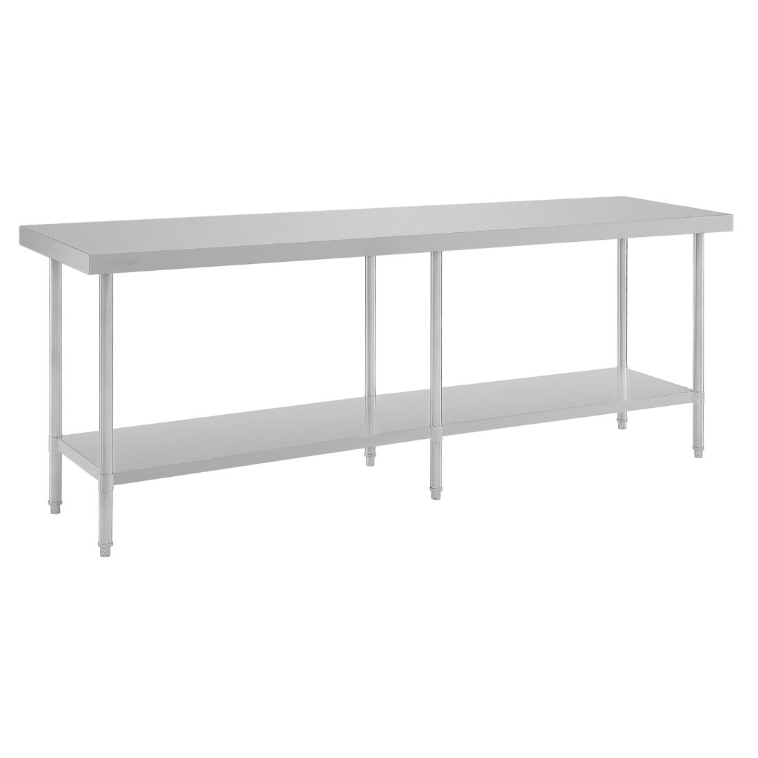 Vogue Premium 304  Stainless Steel Table - 2400x600x900mm