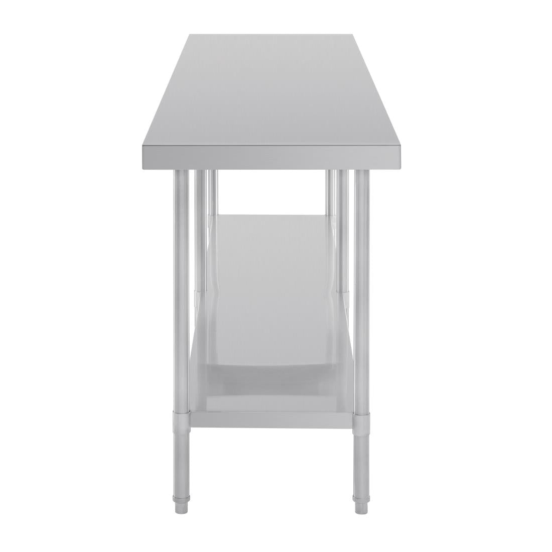 Vogue Premium 304  Stainless Steel Table - 2400x600x900mm