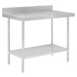 Vogue Premium 304  Stainless Steel Table with Upstand - 1200x600x900mm