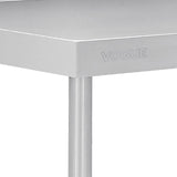 Vogue Premium 304  Stainless Steel Table with Upstand - 2400x600x900mm