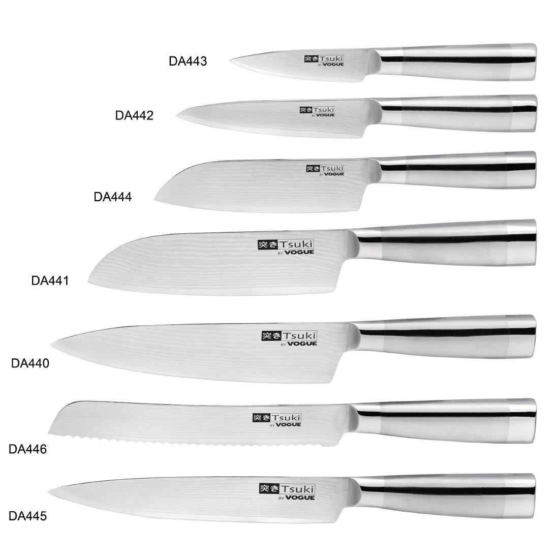 Vogue Tsuki Series 8 Paring Knife - 90mm 3 1/2"