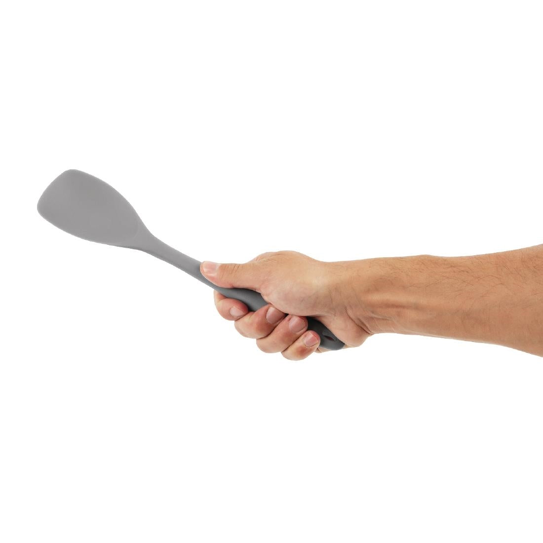 Vogue Silicone High Heat Spoonula Grey - 280mm 11"