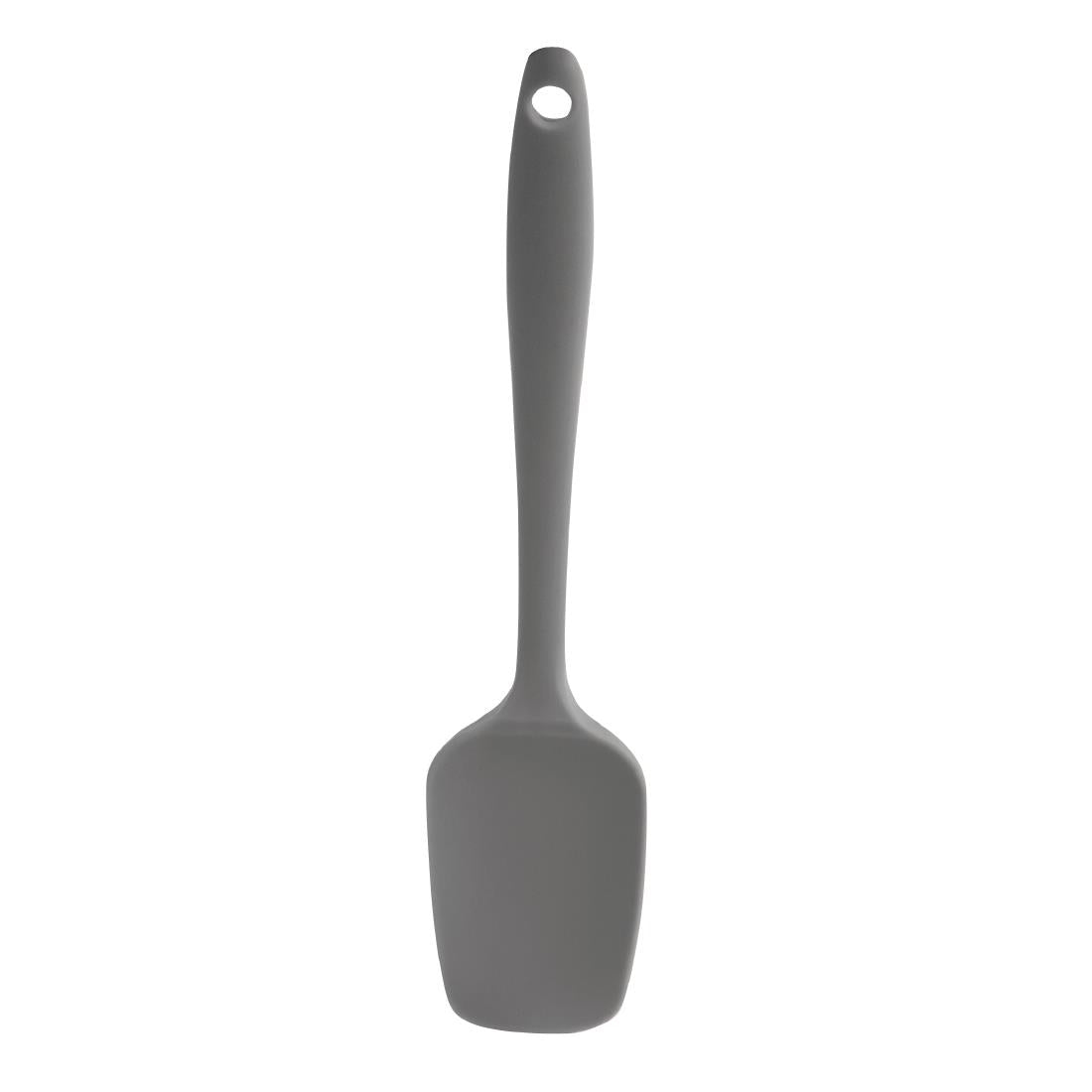 Vogue Silicone High Heat Mini Spoonula Grey - 200mm 8"