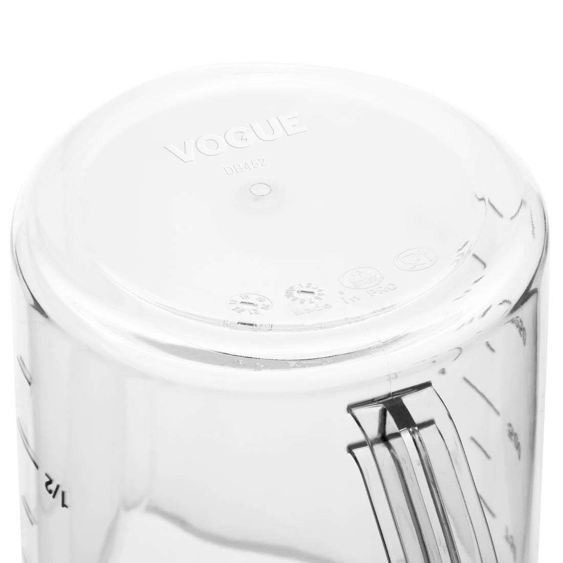 Vogue Polycarbonate Measuring Jug - 2Ltr 67 1/2fl oz