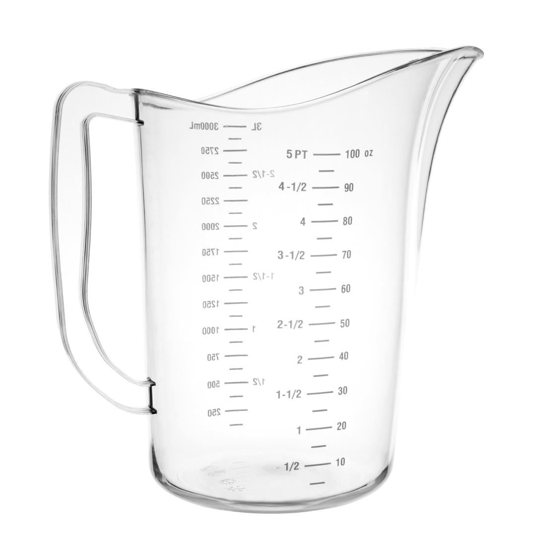 Vogue Polycarbonate Measuring Jug - 3Ltr 101fl oz