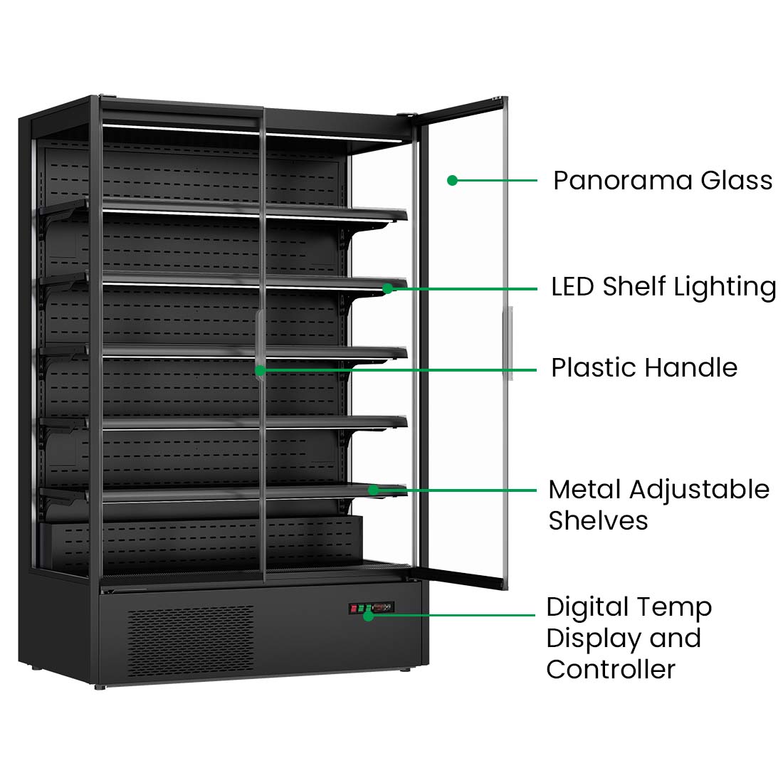 Thermaster Supermarket Panorama 2 Door Chiller Display - DC-125B