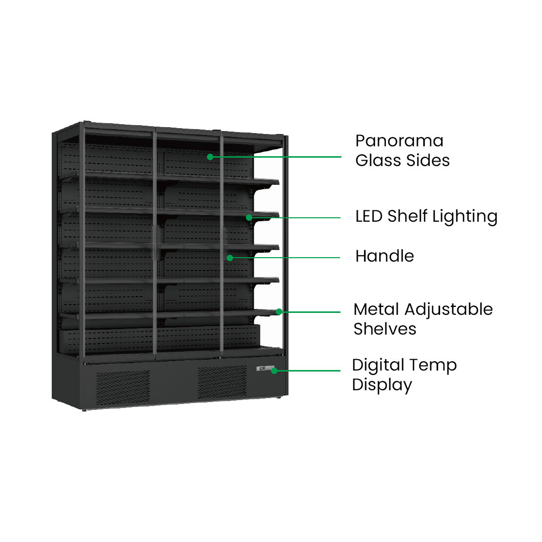 Thermaster Supermarket Panorama 3 Door Chiller Display - DC-187B