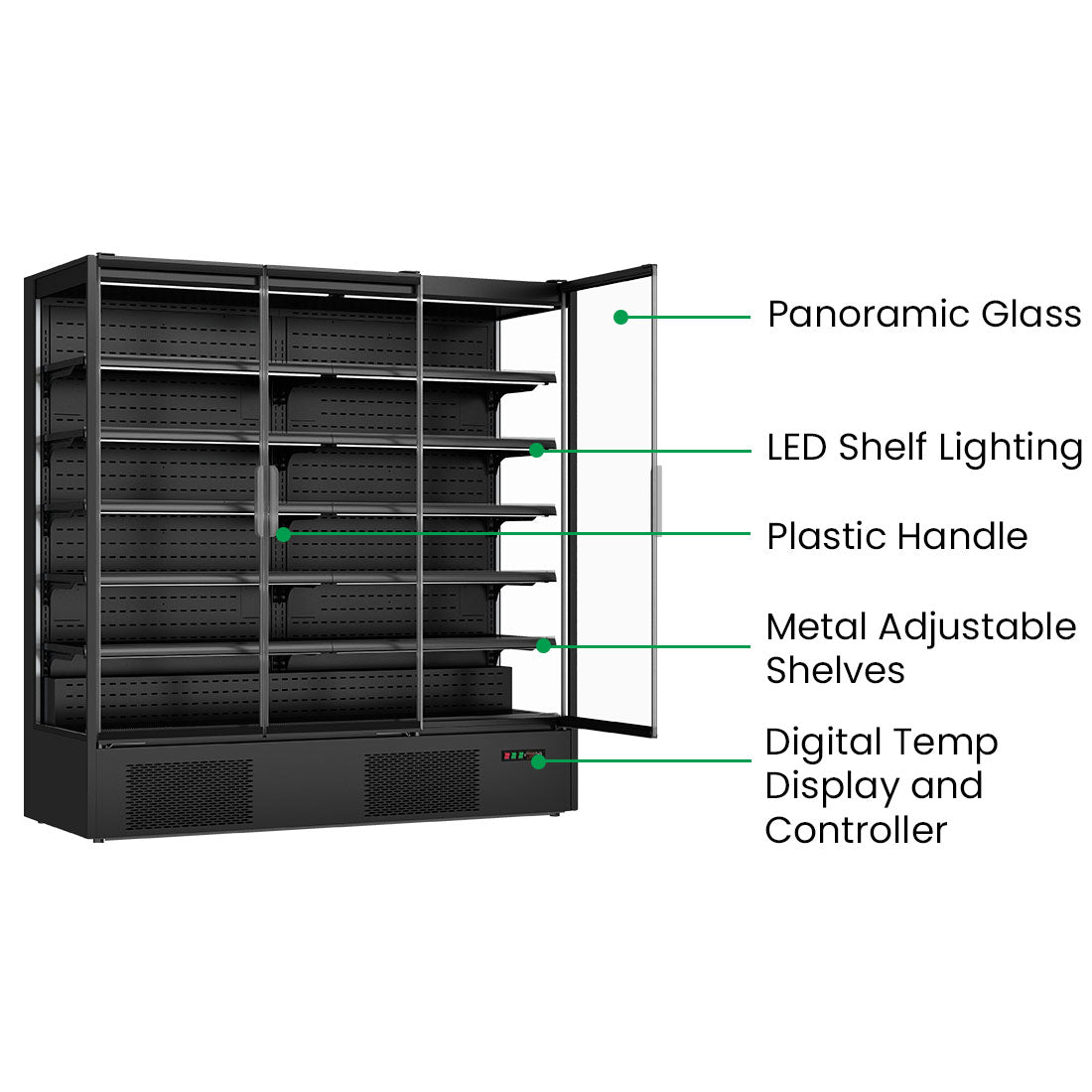 Thermaster Supermarket Panorama 3 Door Chiller Display - DC-187B