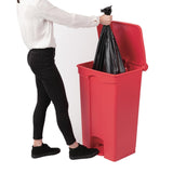 EDLP - Jantex Kitchen Pedal Bin Red - 87Ltr