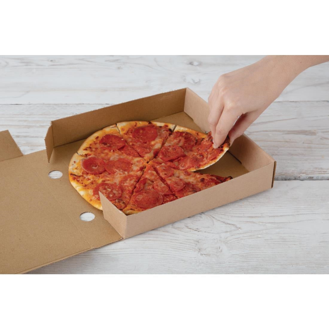 EDLP Fiesta Compostable Kraft Pizza Box - 9" (Box 100)