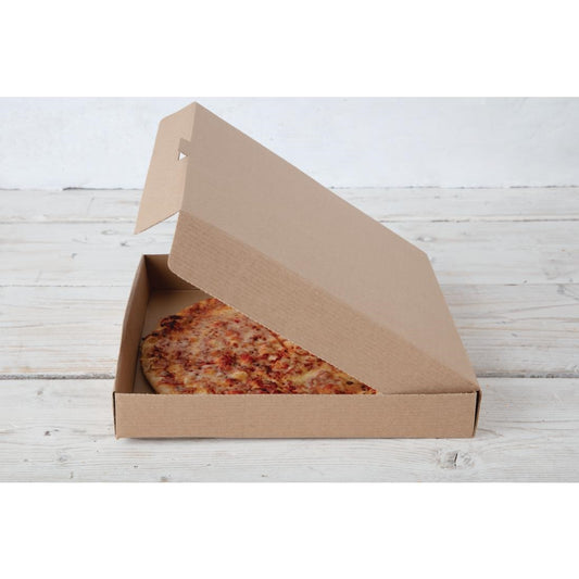 EDLP Fiesta Compostable Kraft Pizza Box - 12" (Box 100)