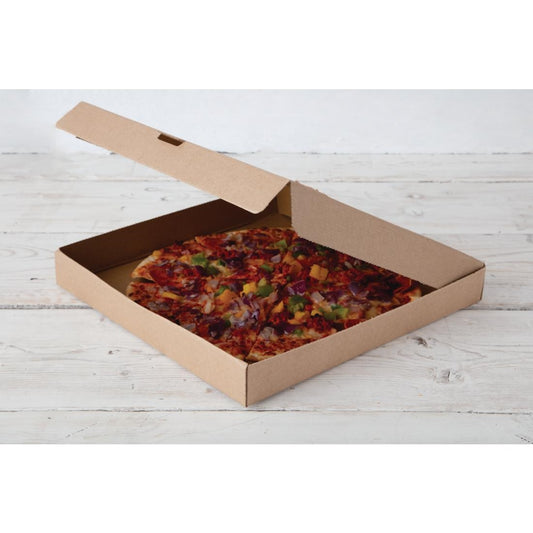 EDLP Fiesta Compostable Kraft Pizza Box - 14" (Box 50)