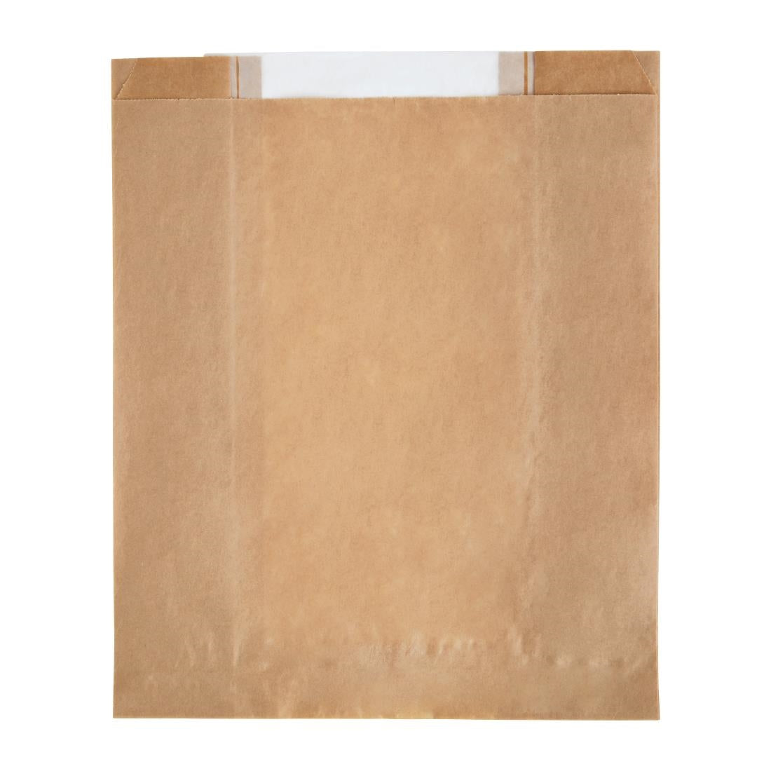 Fiesta Compostable Food Bag with Glassine Window 3.5x10.5x8.5'' (Pack 1000)