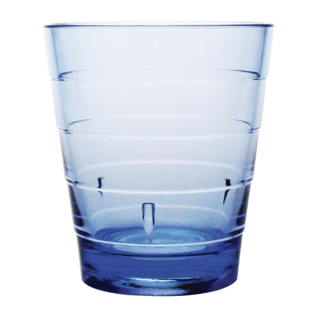 Olympia Kristallon Polycarbonate Ringed Tumbler - 285ml 10oz Blue (Box 6)