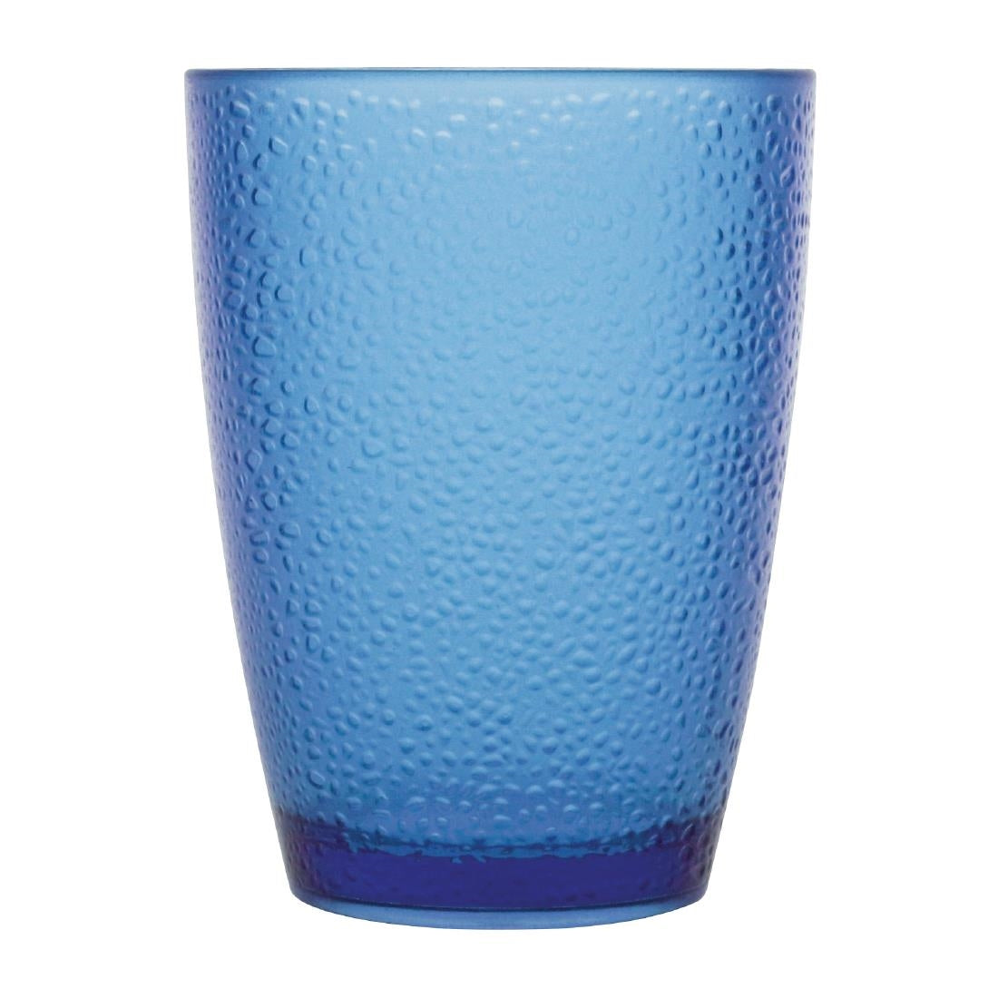 Olympia Kristallon Polycarbonate Pebbled Tumbler Blue - 275ml 9.75oz (Box 6)