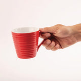 Olympia Cafe Red Ripple Mug 12oz 340ml (Box 6)