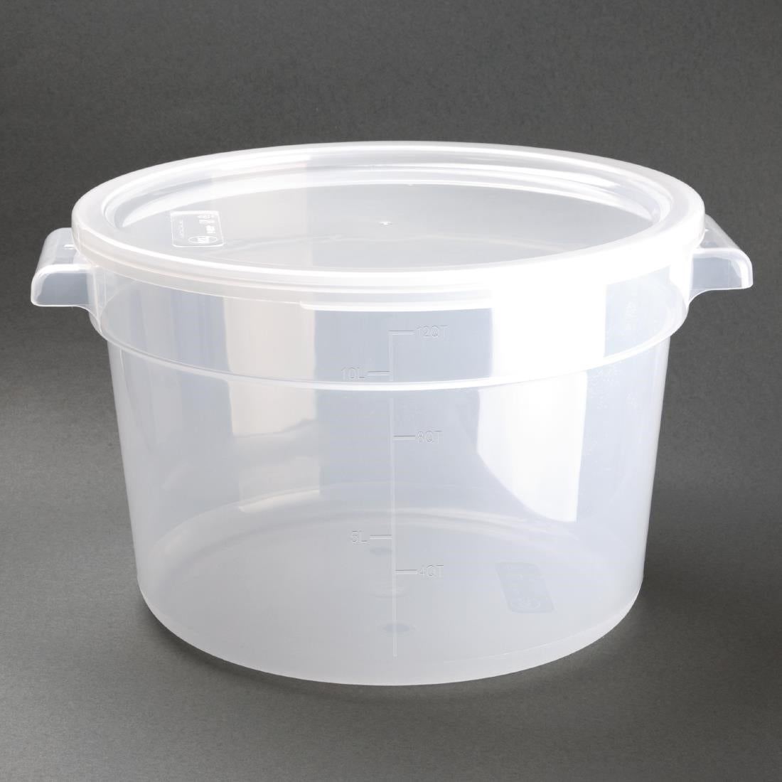 Vogue Round Container Polypropylene - 10Ltr 338fl oz