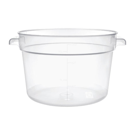 Vogue Round Container Polypropylene - 10Ltr 338fl oz